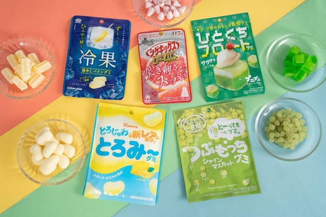ファミマに登場する新感覚グミ5種（提供画像）