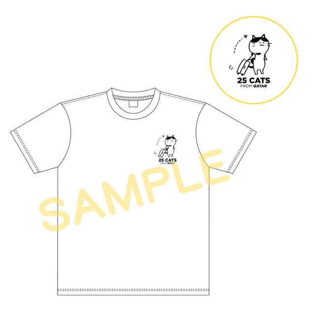 公開記念Tシャツ『猫たちと7000マイルの旅』©2025 Gray Hat Productions LLC All Rights Reserved