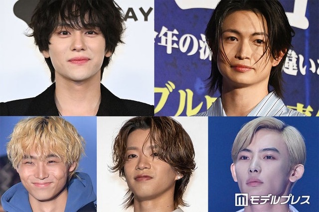 （上段左から時計回り）山下幸輝、綱啓永、NOA、森愁斗、八村倫太郎（C）モデルプレス