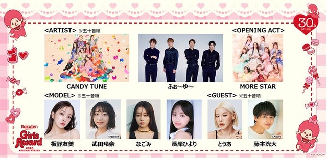 「ガルアワ」追加出演者（提供写真）