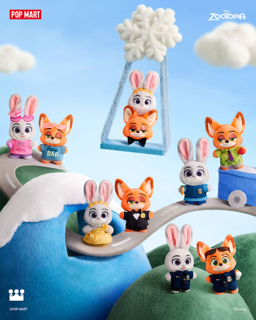 「Zootopia Ace Duo シリーズ ぬいぐるみキーホルダー」