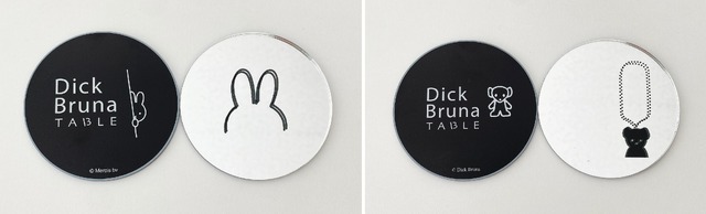 コンパクトミラー ミッフィーコンパクトミラー ブラック・ベア：全2種　各1個　￥1,430（税込み）