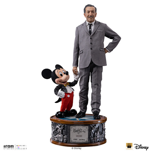 「デラックス・レガシーレプリカ・シリーズ」1/4スケール　ウォルト・ディズニー＆ミッキーマウス／260,000円 (税込)