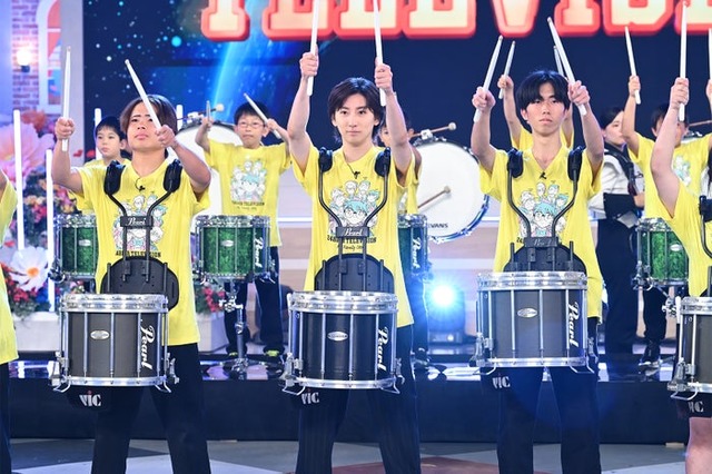 京本大我ら「ドラムライン＆アニメソングパフォーマンス」の様子（C）日本テレビ