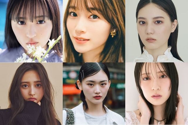 （上段左から）遠藤さくら、守屋麗奈、小坂菜緒（下段左から）井上和、山崎天、金村美玖（提供写真）