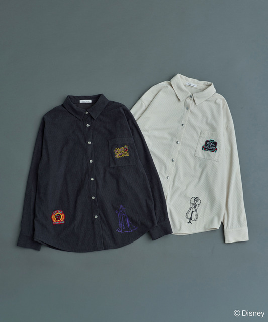 ヴィランズ/コーデュロイシャツカラー：Ivory/Charcoal Gray　価格：￥4,990