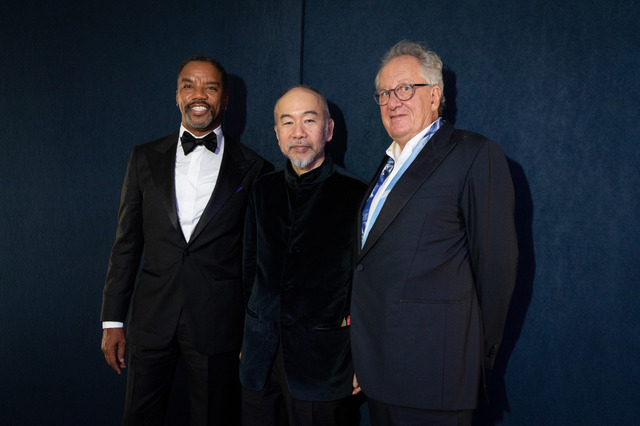 ロドニー・ヒックス、塚本晋也、ジェフリー・ラッシュ © Kazuko Wakayama