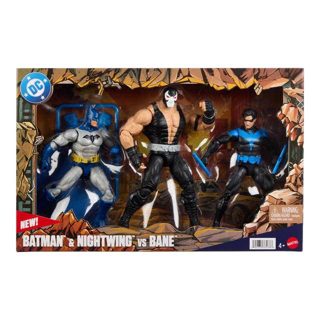 マテル DC コアフィギュア 3 体パック バットマン＆ナイトウィング vs ベイン