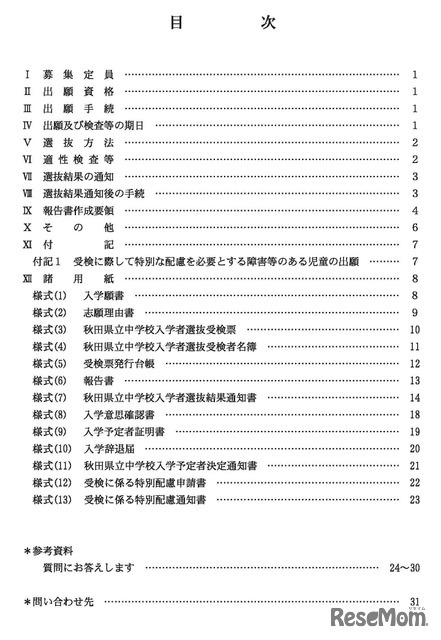 目次