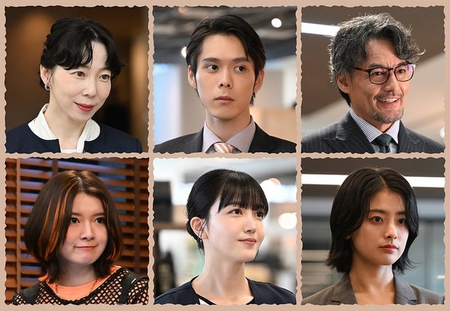 「南田南弁護士は天才肌」新キャスト／（上段左から）平岩紙、細田佳央太、山口馬木也（下段左から）柿原りんか、久保史緒里、竹内櫻（C）カンテレ・フジテレビ