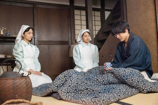 見上愛、上坂樹里、佐野晶哉「風、薫る」第124話（C）NHK