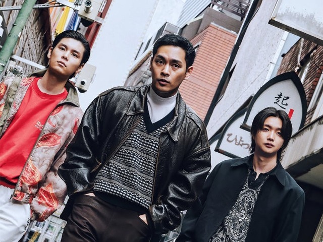 （左から）萩原利久、柳楽優弥、JUNON「RYUJI 竜二」（C）2026「RYUJI」製作委員会