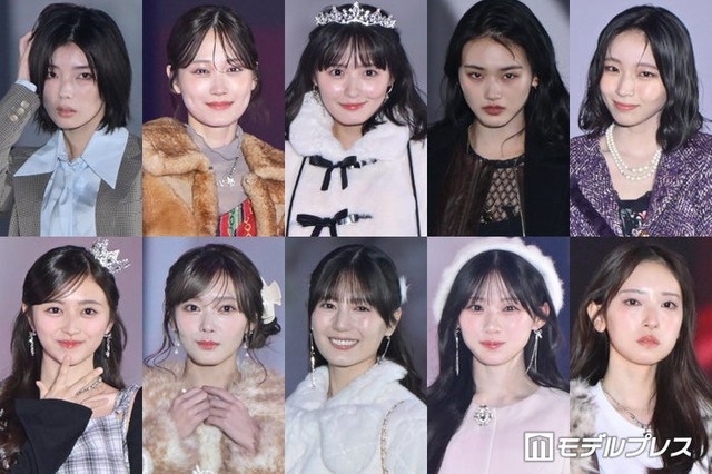 （上段左から）藤吉夏鈴、山下美月、遠藤さくら、山崎天、大野愛実（下段左から）井上和、田村保乃、小坂菜緒、川崎桜、金村美玖（C）モデルプレス