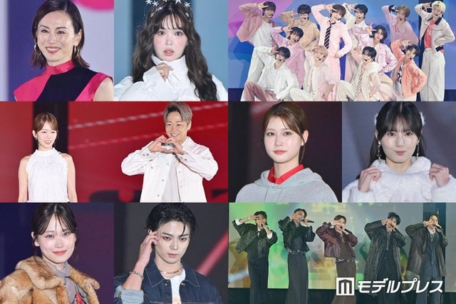 （上段左から）米倉涼子、藤田ニコル、KO1KEYZ、（中段左から）川口葵、武尊、生見愛瑠、小坂菜緒、（下段左から）山下美月、岩瀬洋志、ONE N' ONLY（C）モデルプレス