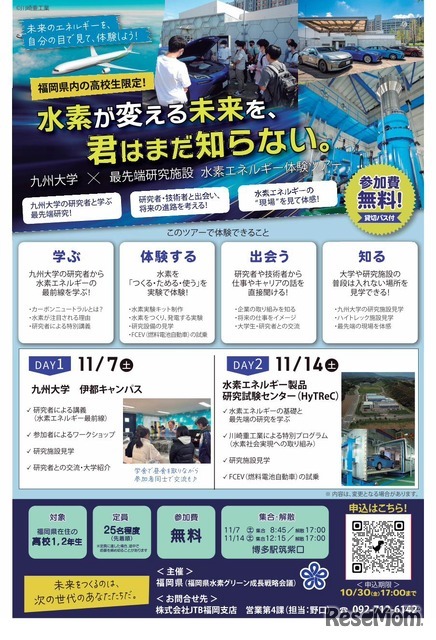 水素エネルギー実践ツアー チラシ