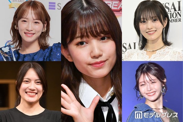 （上段左上より）川栄李奈、加藤玲奈、山本彩、市川美織、入山杏奈 （C）モデルプレス