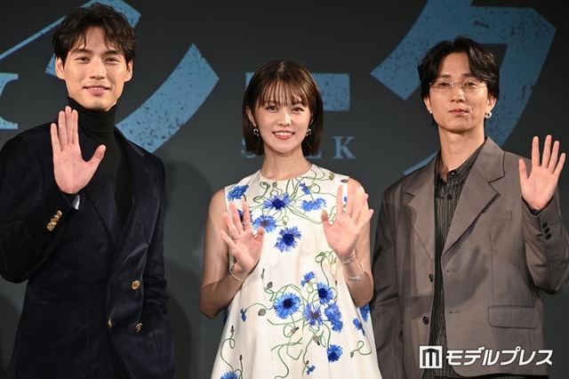 「ハイド＆シーク 0秒前の彼女」視聴者体験型試写会に出席した福士蒼汰、志田彩良、田中樹（C）モデルプレス