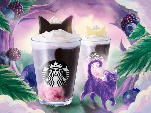 ブラックベリー ヨーグルト フラペチーノ（R）（提供写真）