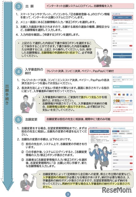インターネット出願システム利用案内リーフレット
