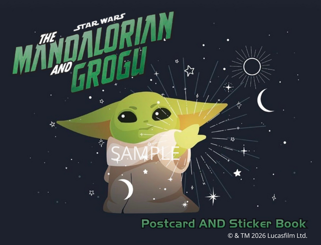 『マンダロリアンとグローグー　ポストカード＆ステッカーブック』1760円 (C) & TM 2026 Lucasfilm Ltd.