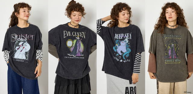 (VILLAINS)レイヤードTシャツ　￥6,380 (C)Disney