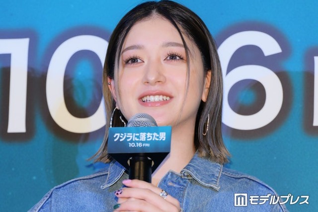『クジラに落ちた男』日本最速試写会イベントに出席したみちょぱ（C）モデルプレス