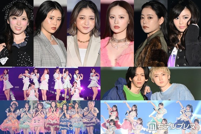 （上段）矢吹奈子、佐々木心菜、池田美優、立花琴未、なごみ、長浜広奈（中段）≒JOY、船津稜雅＆村田祐基、（下段）CANDY TUNE、CUTIE STREET（C）モデルプレス