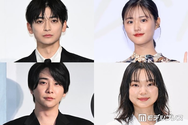 （上段左から時計回り）高橋文哉、原菜乃華、古川琴音、大森元貴（C）モデルプレス