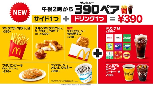 マクドナルド（提供写真）