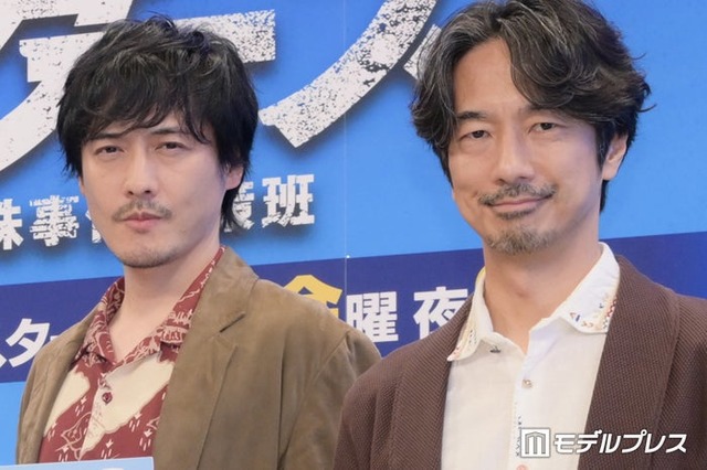 ドラマ9「ボーダーズ 警視庁特殊事件対策班」記者会見に出席した中村俊介、眞島秀和（C）モデルプレス