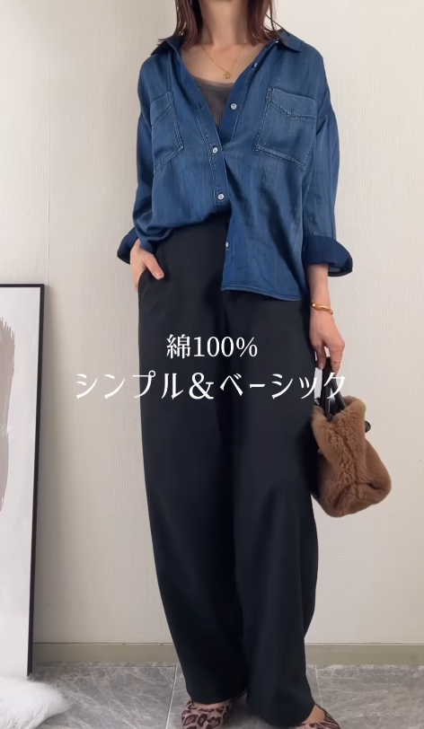 ユニクロ＆GUを賢く活用！40代の体型悩みをカバーする、秋のこなれカジュアルテクニック