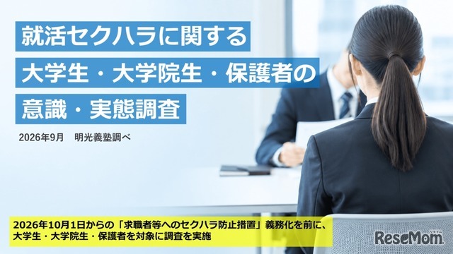 就活セクハラに関する大学生・大学院生・保護者の意識・実態調査