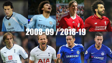 プレミア全20チーム！「10YearChallenge」風にユニフォームを並べてみた