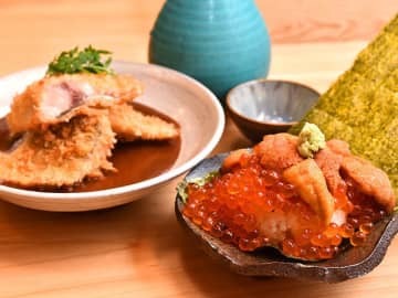 うにといくらが光り輝く美味しくって絵映えも最強の新店！神楽坂『うお輝』オープン！