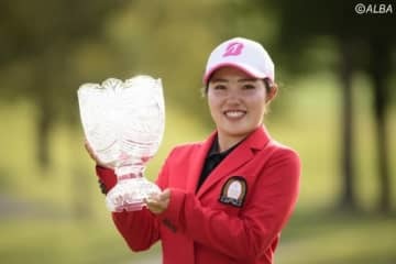 思い出の大会は今年からホステス大会に　古江彩佳が富士通とスポンサー契約を結んだ（撮影：上山敬太)
