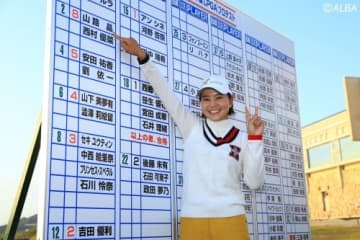 昨年のプロテストに合格した山路晶　今季は飛距離を武器に大ブレイク！（撮影：福田文平)