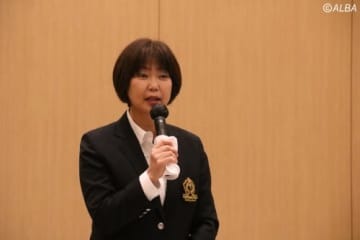 小林浩美会長が苦しい胸のうちを話した（撮影：ALBA)