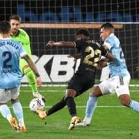 バルセロナの17歳天才ファティ、2試合連発!ワザアリ「右足アウトサイド弾」がこれ 画像