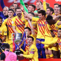 メッシ爆発のバルサ、コパデルレイ優勝!宿敵レアルも祝福する 画像