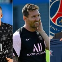 メッシ、PSGでのエムバペとセルヒオ・ラモスとの「初対面シーン」がこれ 画像