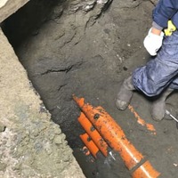 横浜の停電、原因は水道管工事 画像