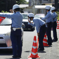 女児置き去り死で県警が検問 画像