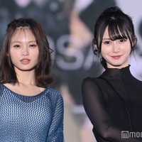 NMB48山本望叶＆新澤菜央、透け素材で美肌魅せ “先輩”渡辺美優紀と共演で笑顔のランウェイ＜関西コレクション 2023 S／S＞ 画像