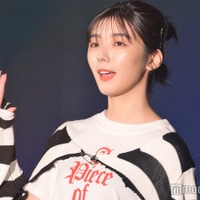 櫻坂46藤吉夏鈴、白跳ね上げアイライン×オレンジリップでキュートな雰囲気＜TGC 2023 S／S＞ 画像