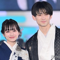 「今日好き」しゅんまや夫婦、大人びた和服姿で密着 19歳の重川茉弥「実感が湧いた」＜関西コレクション 2023 S／S＞ 画像