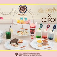 「ハリー・ポッター」×Q-pot．初のコラボメニュー、4寮ソーダやホグワーツ魔法魔術学校アフタヌーンティーなど 画像