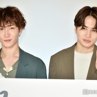 Sexy Zone菊池風磨&Snow Man渡辺翔太、2人一緒でも人見知り発揮 トリンドル玲奈にはまらず「逆にすみません」<ウソ婚> 画像