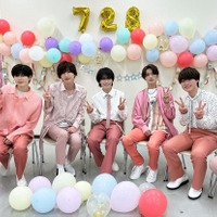 なにわ男子、全員で大西流星主演「紅さすライフ」鑑賞会 グループのメイク事情暴露「丈くんから本番5分前に…」 画像