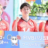 バレー男子日本代表、“50日後”パリ五輪予選に意気込み「絶対にオリンピックの切符を取ります」 画像