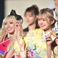雨宮姉妹“ゆずは＆みるき”、振袖姿でキュートにランウェイ 笑顔弾ける＜TGC teen 2023 Summer＞ 画像